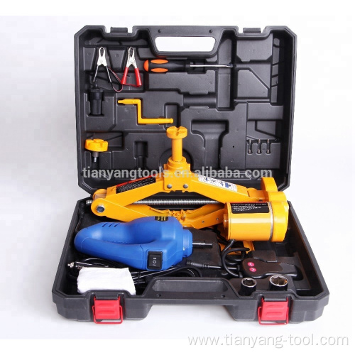 3T Electrical Screw Scissor Car Jack with spanner